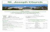 St. Joseph Church · 2020. 6. 14. · resume. Daily Masses here at St. Joseph’s are on Monday through Saturday at 9:00 A.M. Again, the Masses will resume Tuesday so no Mass this