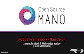 Robot Framework- HandsOn...•Crash course for robot •Learn robot basics •Write robot hello World •Write simple test to test osm ... = Evaluate sys.modules['selenium.webdriver'].ChromeOptions()