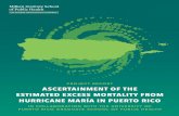 PROJECT REPORT ASCERTAINMENT OF THE ESTIMATED …...project report. ascertainment of the estimated excess mortality from hurricane marÍa in puerto rico. in collaboration with the