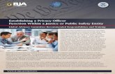 Establishing a Privacy Officer Function Within a Justice ... · role, since a privacy officer can play a proactive role in helping to prevent privacy-related problems and avoid further