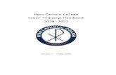 Ryan Catholic College Senior Pathways Handbook 2020 - 2022...Ryan Catholic College Senior Pathways Handbook 2020 - 2022 Version 1 - 4 May 2020 . 1 Contents Contents 1 How to use this