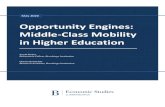 Opportunity Engines: Middle-Class Mobility in Higher Education...• Middle-Class Mobility varies substantially across colleges. • Colleges with high Bottom-to-Top Mobility do not