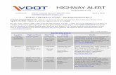 WEEKLY HIGHWAY ALERT – RICHMOND DISTRICT ... near Midlothian Turnpike 8:30 a.m.-4:30 p.m. Apr. 9-10 Left lane closed Bridge inspection The left lane will be closed on Powhite Pkwy.