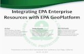 Integrating EPA Enterprise Resources with EPA Geoplatform · When you log in to the EPA G\oPlatform system with your EPA Enterprise LAN account for the first time, any saved content