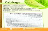 HPI ProduceCard cabbage - Feeding PA€¦ · 1 1/2 cups white beans, canned, drained and rinsed 1/2 medium cabbage, cored and sliced into 1/4-inch ribbons 1/2 cup parmesan cheese