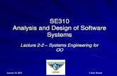 SE310 Analysis and Design of Software Systemsmercury.pr.erau.edu/~siewerts/se310/documents/... · –Well Understand Interaction Between Objects Study 4 Key System Types 1. Interactive