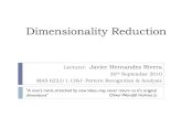 PCA & Fisher Discriminant Analysisjavierhr/files/slidesPCA.pdf · PCA vs LDA 23 PCA: Perform dimensionality reduction while preserving as much of the variance in the high dimensional