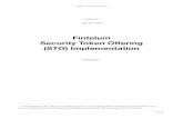 Fintelum Security Token Oﬀering (STO) Implementation · Fintelum STO implementation Fintelum July 30, 2019 Fintelum Security Token Oﬀering (STO) Implementation whitepaper 1 1