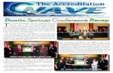 Bonita Springs Conference Recap T Accreditation Newsletter... · Coconut Point in Bonita Springs. The Commission’s first order of business was to grant reaccreditation to two facilities: