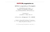 XPO Logistics Freight · 2020. 8. 14. · XPO Logistics Freight, Inc. MC- 165377 US DOT #241829 CNWY XPO Logistics Freight Canada Inc. MC- 370621 US DOT# 838885 CWQC Priority of Rates