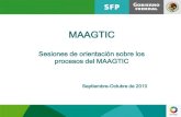 MAAGTIC - CIMAT · PDF file TIC 1ª versión de los procesos Revisión de procesos por el grupo de enfoque Concluye versión del manual para consulta a la APF Consulta a la APF (1860
