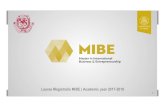 Laurea Magistralis MIBE | Academic year 2017- · PDF file

2017. 10. 4. · MIBE 2017-2018 |   4 Course Synopsis | 1st Year, 1st Term