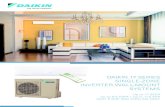 DAIKIN 17 SERIES SINGLE-ZONE INVERTER WALL-MOUNT SYSTEMS · Elegant and stylish wall-mounted unit providing high effi ciency and comfort 17 Series single-zone inverter wall-mounted