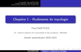 Chapitre 1 - Rudiments de topologiemaths33.fr/wp-content/uploads/2020/08/1A_c1_topologie...2020/08/01  · L'ensemble des nombres réels rtiesa majorées, minorées, brnéeso Approximation