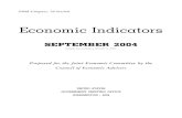 Prepared for the Joint Economic Committee by the Council ... … · 108th Congress, 2d Session Economic Indicators SEPTEMBER 2004 (Includes data available as of October 8, 2004) Prepared