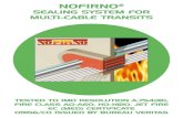 SEALING SYSTEM FOR MULTI-CABLE TRANSITS · 5 CONDUCTON® flexible rubber has been developed for the NOFIRNO®/EMC multi-cable transits and is used to fill the cavity around the ducted