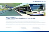 TRAMLINK LOW-FLOOR LIGHTRAIL VEHICLE– CCTV system integrated in TCMS Vehicle data Customer Region Number of vehicles Commissioning Track gauge Energy supply Axle arrangement Vehicle