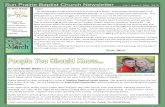 Sun Prairie Baptist Church Newsletter Vol 7 Issue 3 Mar ... ... Sun Prairie Baptist Church Newsletter