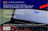 Department: Institutional Planning Beginning University Survey … Poster 20… · Department: Institutional Planning Beginning University Survey of Student Engagement (BUSSE) Inviting