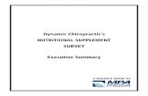 Dynamic Chiropractic’s NUTRITIONAL SUPPLEMENT SURVEY ... · Standard Process, Nutri-West, Metagenics, Dee Cee Labs and Douglas Labs. Needless to say, there is an obvious correlation