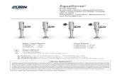 AquaSense...ZTR6200-WS1 1.6 gpf Urinal Models: ZTR6203-ULF 0.125 gpf ZTR6203-QRT 0.25 gpf ZTR6203-EWS 0.5 gpf ZTR6203-WS1 1.0 gpf AquaSense® ZTR Series Automatic Sensor …