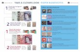 Take a closer look - Paper banknotes - Bank of England · TAKE A CLOSER LOOK - PAPER BANKNOTES 1 Other security features 1 2 2 Check the bright denomination in the watermark Hold