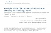 Wrongful Death Claims and Survival Actions: Pursuing or ...media.straffordpub.com/products/wrongful-death-claims...2017/04/26  · San Diego, CA 92101 Chicago, IL 60606 619-702-8623