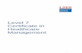 Level 7 Certificate in Healthcare Management · Introduction to ATHE’s New Level 7 Qualifications in Healthcare Management ... ATHE Level 7 Award in Programme Leadership ... 6.4