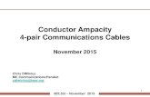 Conductor Ampacity 4-pair Communications Cablesgrouper.ieee.org/groups/802/3/bt/public/nov15/diminico_1_1115.pdf · 802.3bt –November 2015 2 Purpose •Review NEC 2nd draft Code