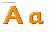 Orange display lettering · Orange display lettering © Copyright 2010, . Title: PDF Author: Compaq_Owner Created Date: 9/12/2010 1:12:33 PM