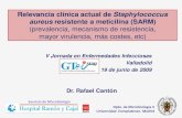 Relevancia clínica actual de Staphylococcus aureus ... · 18 pacientes (23,4%) de 77 con cultivo (+) para S. aureus ... PVL (leucocidina de Panton y Valentine) - citotoxina, destrucción