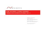 THE GLOBAL CABLE EXPERT PRESS BACKGROUNDER 2011 · 2011. 6. 20. · THE GLOBAL CABLE EXPERT PRESS BACKGROUNDER 2011 PRESS CONTACTS ... for around 7% of worldwide sales in this highly