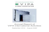 Annual Report of VIPA International Activities · Annual Report of VIPA International Activities September 2019 – August 2020 8 3. Activities of VIPA International 3.1 Welcome to