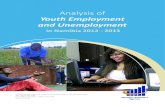 Youth Employment and Unemployment · Namibia Statistics Agency (2015): Analysis of Youth Employment and Unemployment in Namibia 2012-2013. Namibia . Statistics Agency, Windhoek, Namibia.