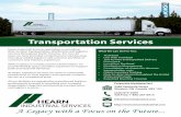 Transportation Services - hearnindustrial.com€¦ · Transportation Services Hearn Industrial Services specializes in providing door-to-door transportation, distribution and logistics