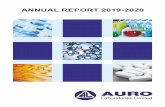 ANNUAL REPORT 2019-2020Annual Report 2019-2020 1 NOTICE TO THE MEMBERS NOTICE is hereby given that the 31st Annual General Meeting (AGM) of the Members of Auro Laboratories Limited