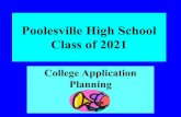 Poolesville High School Class of 2021 · possible letter of recommendation. Parents: (optional) Complete Parent Questionnaire. This can give counselors insights into your child’s