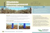 Upper North Farming Systems Management Guidelines More or Less … · 2020. 6. 8. · More or Less Stubble 4 Stubble Management Guidelines — More or Less Stubble Andrew Walter,