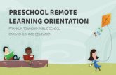 EARLY CHILDHOOD EDUCATION PRESCHOOL REMOTE FRANKLIN TOWNSHIP PUBLIC SCHOOL LEARNING ... · 2020. 8. 31. · Afternoon Meeting (Social Emotional Learning focus) *Alternated daily ...