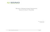 Bravo Reporting Quick Start Guide May 2016 · Bravo Reporting Systems Page 4 1 Bravo Reporting Systems Overview The Bravo Reporting System is a web‐based application designed to
