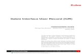 Sabre Interface User Record (IUR) 1 Sabre Interface User Record (IUR) PROGRAMMER GUIDE Message Specifications