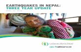 EARTHQUAKES IN NEPAL: THREE YEAR UPDATE EQ 3 Year Report.pdf · 7.8 & 7.3 8 MILLION+ 8,891 20,000+ 605,254 288,255 magnitude earthquakes people affected people reported dead people