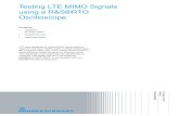 Testing LTE MIMO Signals using a R&S®RTO Oscilloscope ... · measurements. In Section 3 a spatial multiplexing MIMO precoding is verified for one example configuration. A demonstration
