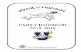 FAMILY HANDBOOK 2018-2019 · D. Free and Reduced Price Meal Household Applications 52 E. Buying Snacks In The Cafeteria 53 F. Policy On Unpaid Meal Charges 53-54 PARENT/COMMUNITY