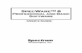SpecWare8 User's Guide - Spectrum Technologies · 2011. 10. 17. · User’s Guide SpecWare™ 8 Professional and BasicProfessional and Basic Software Technologies, Inc. ... 3.2 Clearing