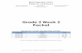 Grade 2 Week Packet - Weebly · Timing and Scheduling Accommodations —Increase the allowable length of time to complete an assignment and perhaps change the way the time is organized.