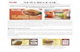 S&B Foods Exhibits Japanese Curry at World’s Largest Fair ...€¦ · Exhibits of Japanese Curry “Washoku” or traditional Japanese cuisine was added to the UNESCO Intangible