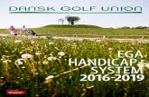 EGA HANDCAPI - SYSTEM 2016-2019 - Harre Vig Golfklub · hovedsponsor: indholds (i) foreword 3 (ii) principal changes 2016 4 (iii) how to use this manual 5 (iv) ega handicap policy