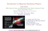 Introduction to Neutrino Oscillation Physics eserved@d ...benasque.org/2008nufact/talks_contr/092giunti-benasque.pdf · Deﬁnition: Left-Handed Flavor Neutrino Fields νL = Un L=
