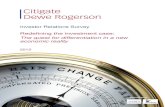 Investor Relations Survey - Citigate Dewe Rogerson · Citigate Dewe Rogerson sought their views on key communications challenges in 2013, disclosure and guidance, analyst coverage,